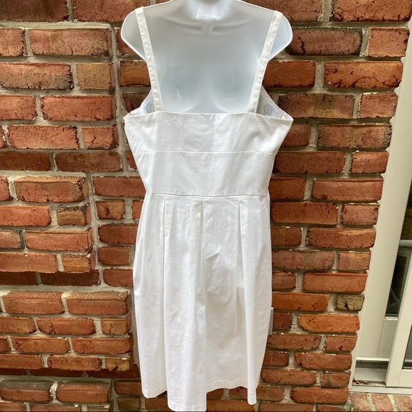 Dorby Woman White Black Embroidered Floral Dress - Picture 8 of 9